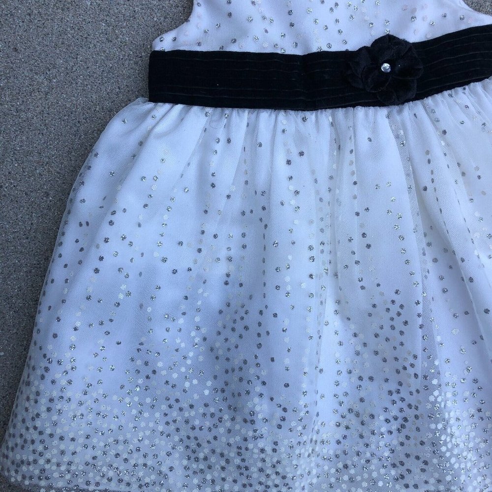 MUNECA A Line Dress 12 Months Little Girls Layered White Sleeveless Spar…​​ - Picture 4 of 8